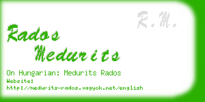 rados medurits business card